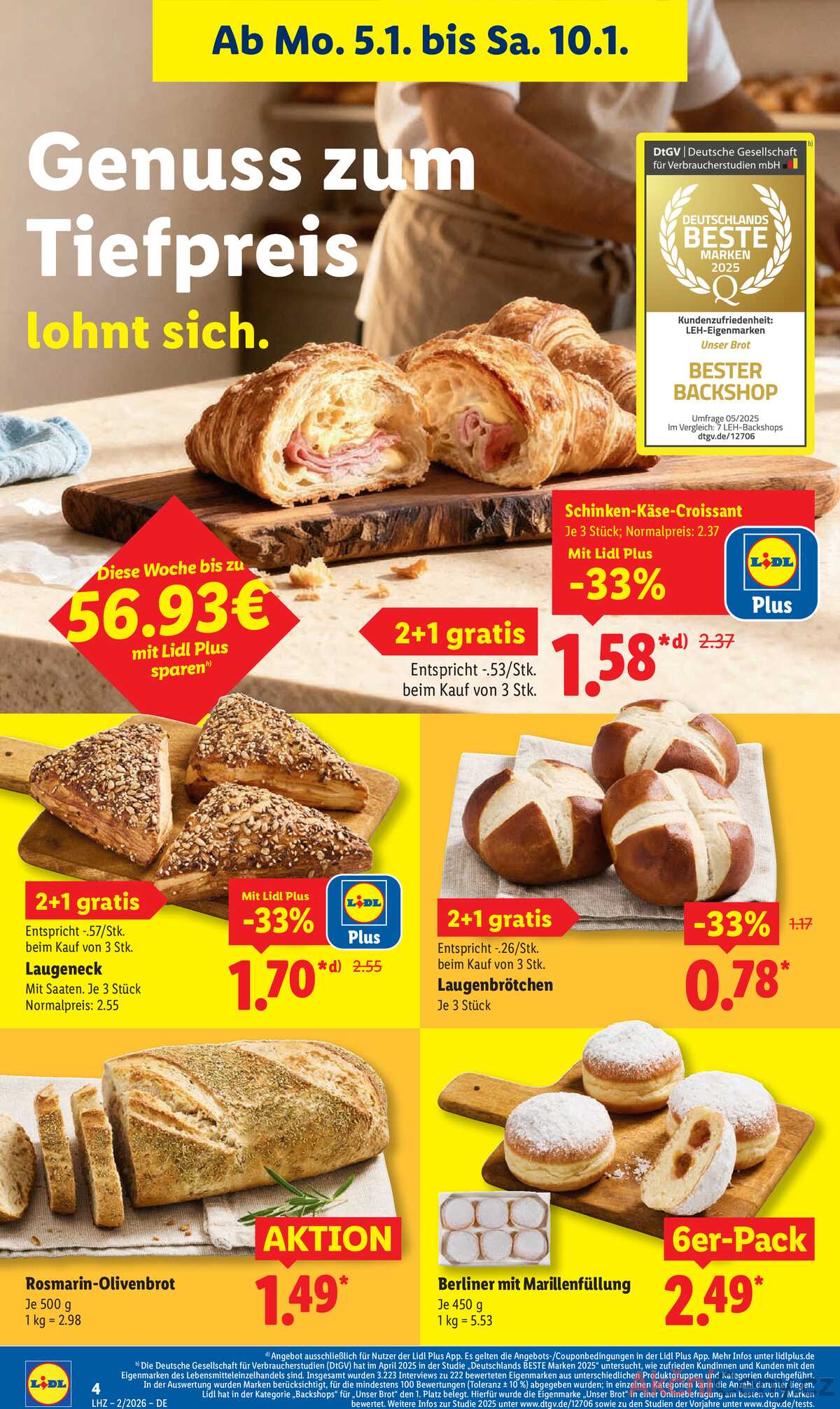 Leták Lidl Německo 5.1.-10.1.2026 strana 10