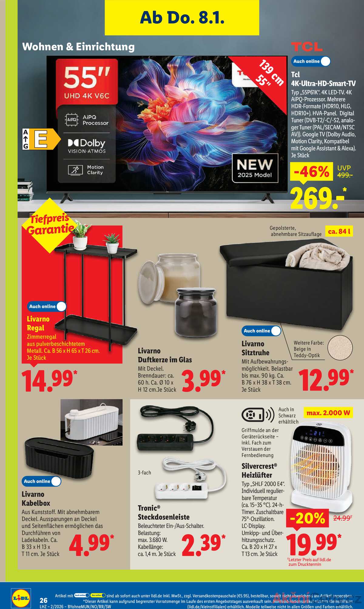 Leták Lidl Německo 5.1.-10.1.2026 strana 36