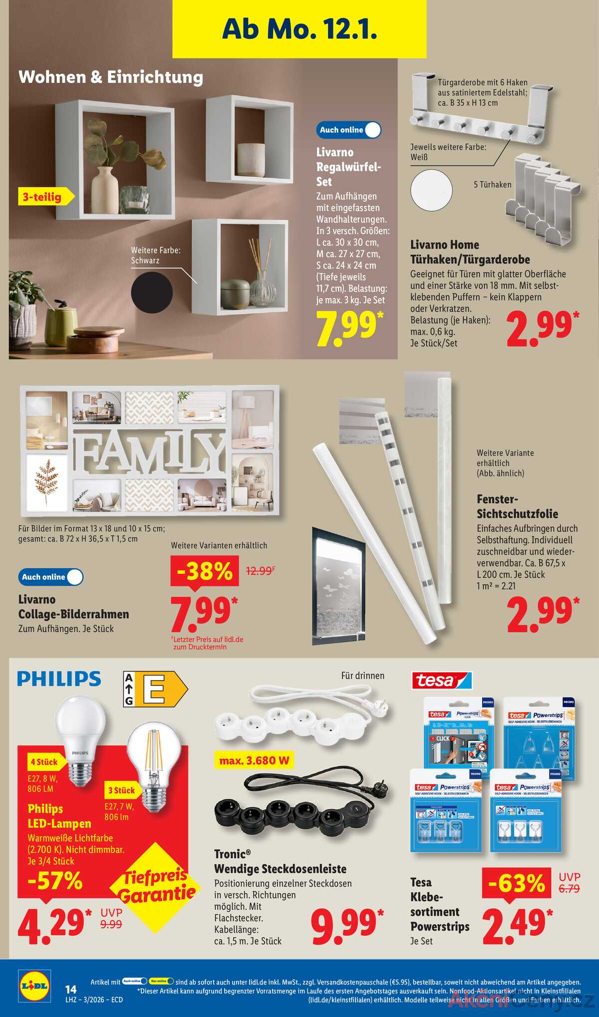 Leták Lidl Německo 12.1.-17.1.2026 strana 12