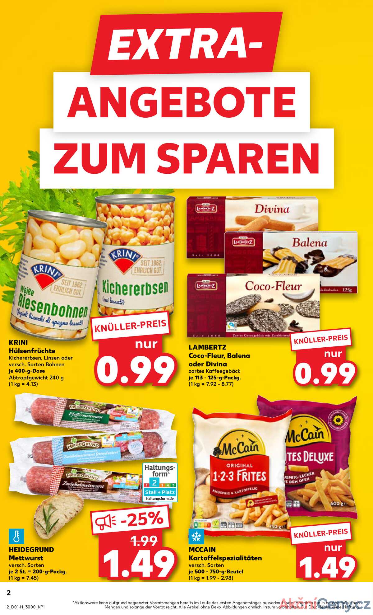 Leták Kaufland Německo 2.1.-7.1.2026 strana 2