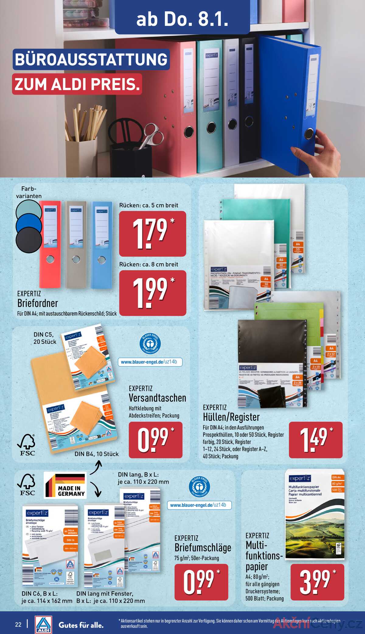 Leták ALDI Německo 5.1.-11.1.2026 strana 22