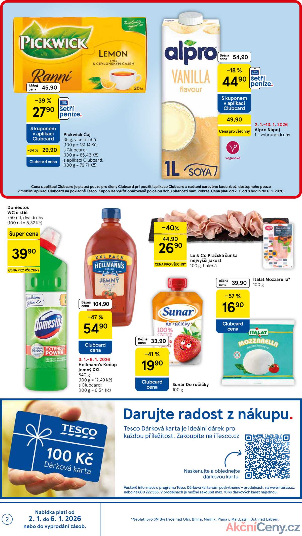 Tesco supermarkety od 2.1. do 6.1.2026 strana 2