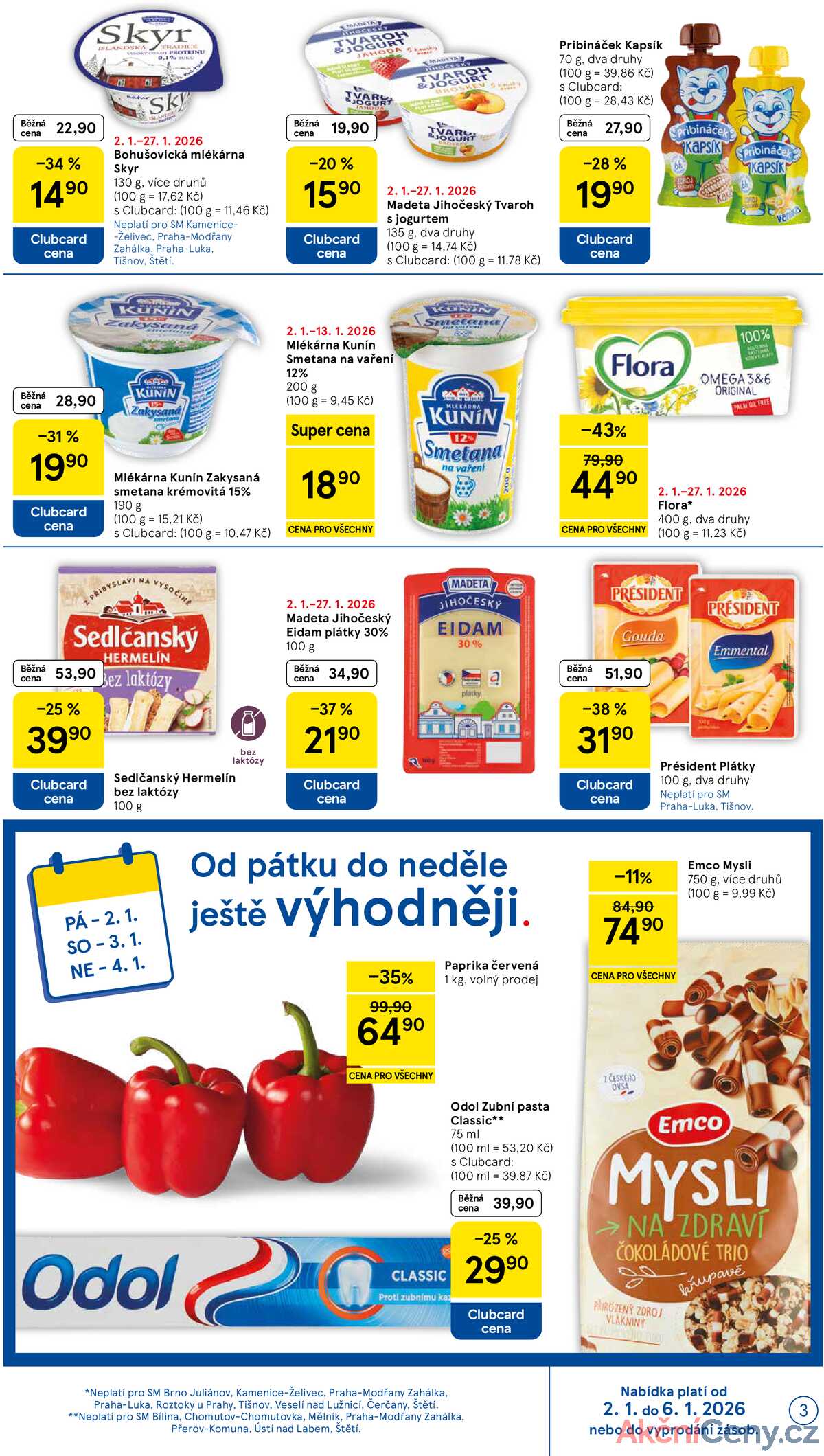 Tesco supermarkety od 2.1. do 6.1.2026 strana 3