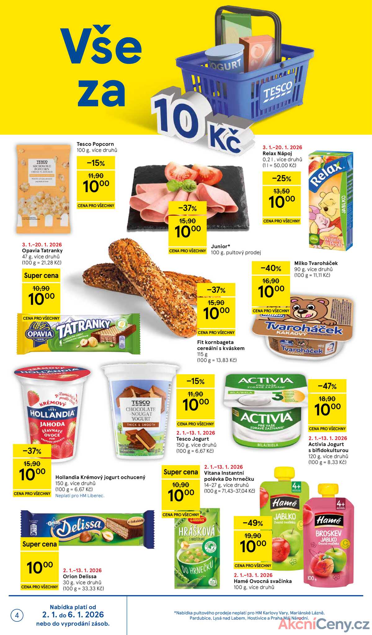 Tesco malé hypermarkety od 2.1. do 6.1.2026 strana 4