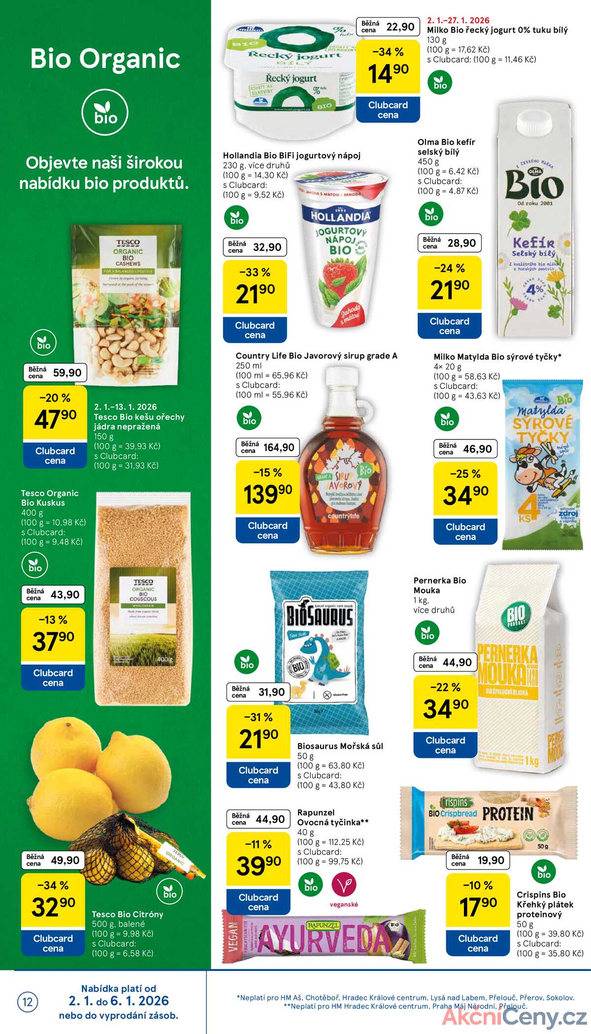 Tesco malé hypermarkety od 2.1. do 6.1.2026 strana 12