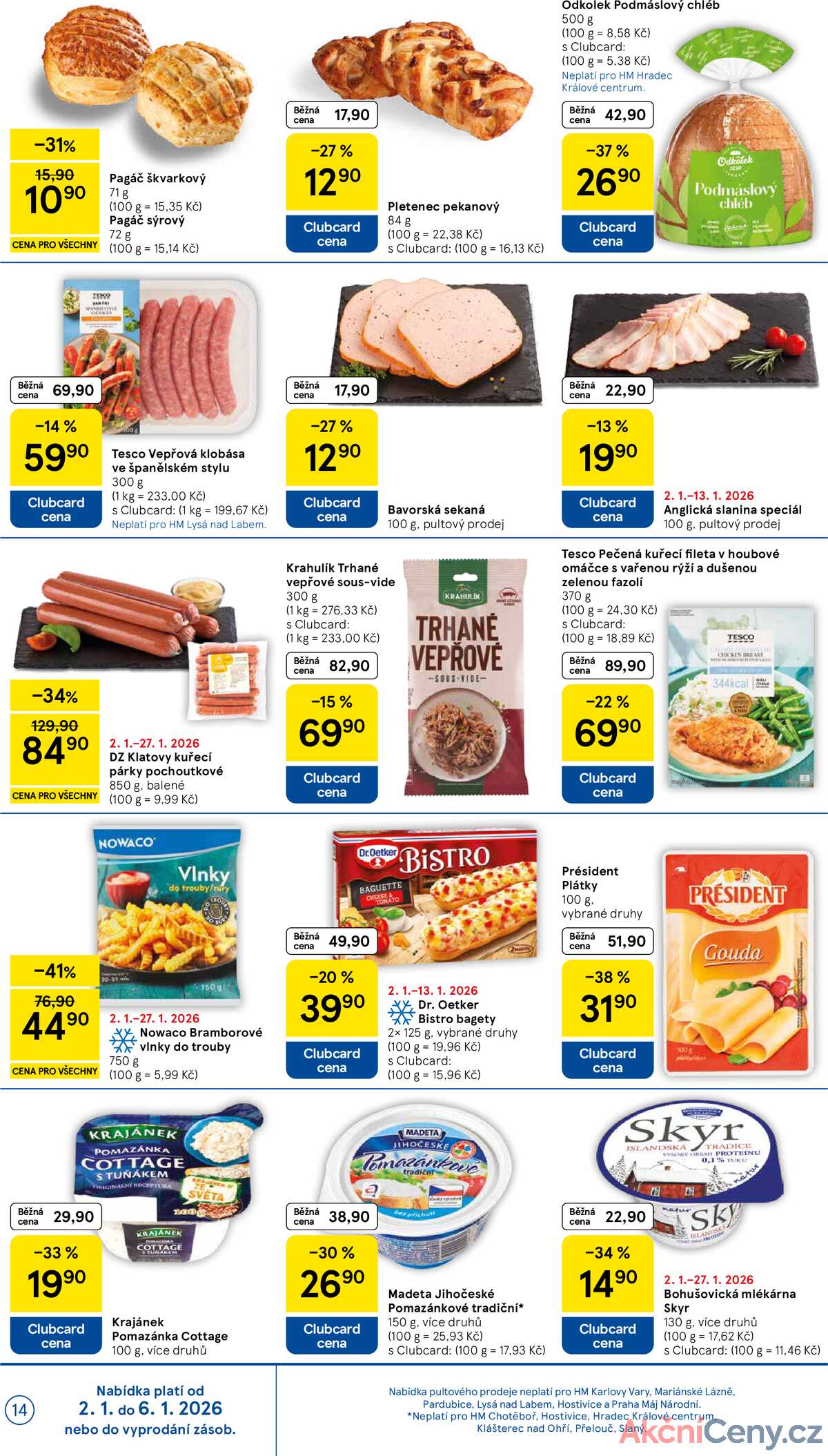 Tesco malé hypermarkety od 2.1. do 6.1.2026 strana 14