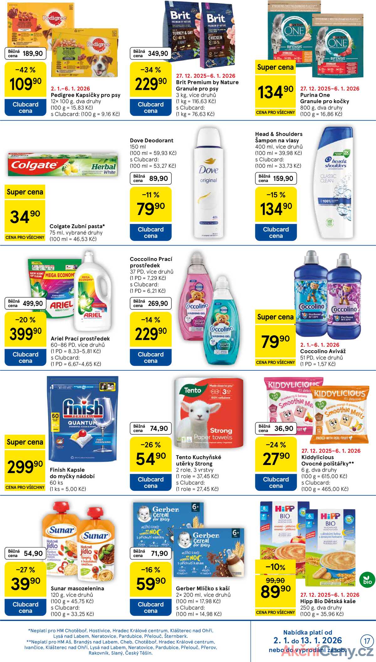 Tesco malé hypermarkety od 2.1. do 6.1.2026 strana 17