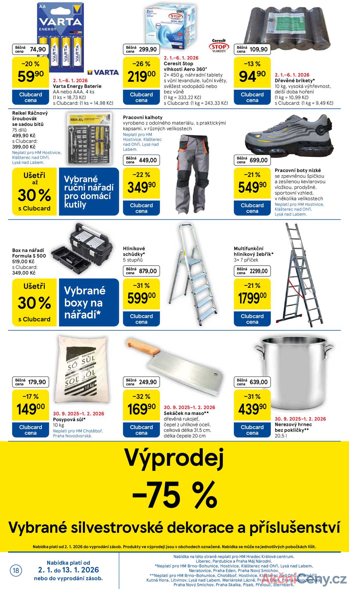 Tesco malé hypermarkety od 2.1. do 6.1.2026 strana 18