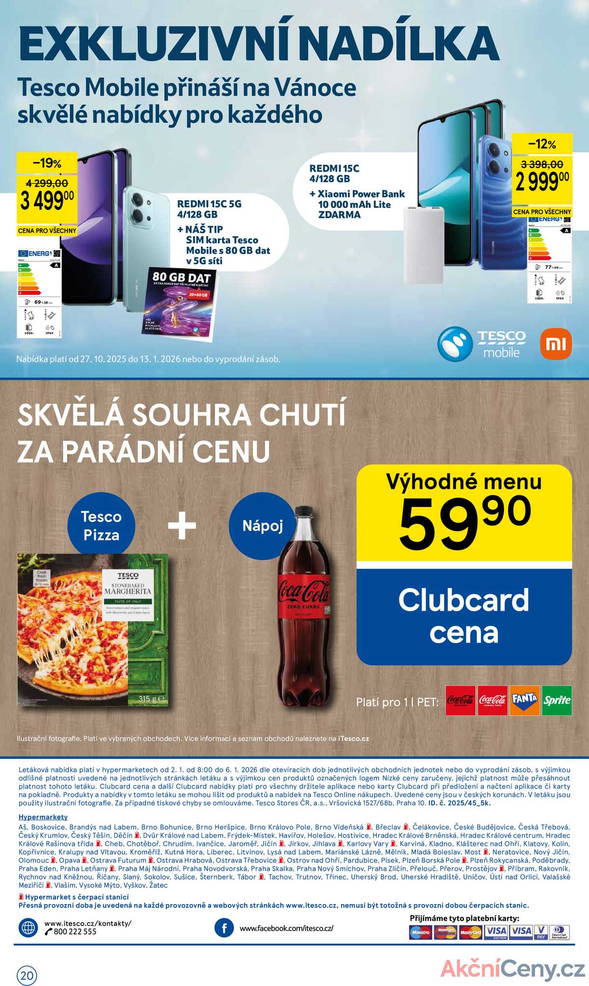 Tesco malé hypermarkety od 2.1. do 6.1.2026 strana 20