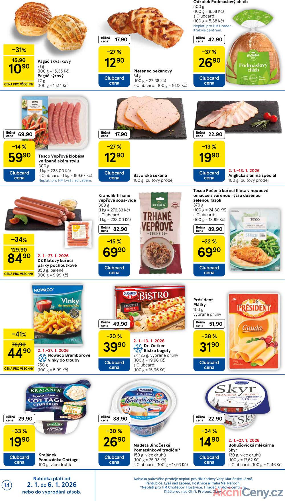 Leták Tesco - Tesco malé hypermarkety od 2.1. do 6.1.2026 - strana 14