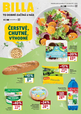 Leták Billa katalog Zdraví od 2.1. do 20.1.2026