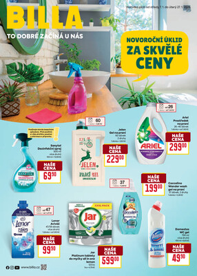 Billa katalog Úklid od 7.1. do 27.1.2026