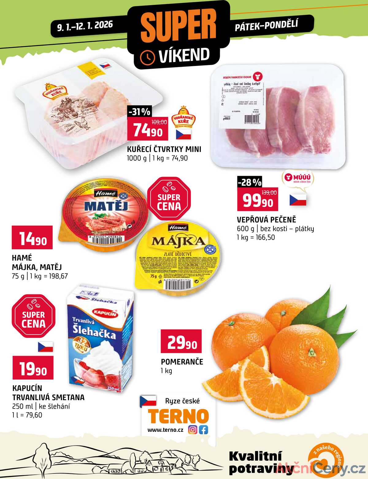 Terno Víkendová akce od 9.1. do 12.1.2026 strana 1