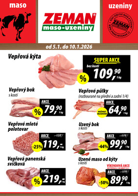 ZEMAN maso-uzeniny letáky