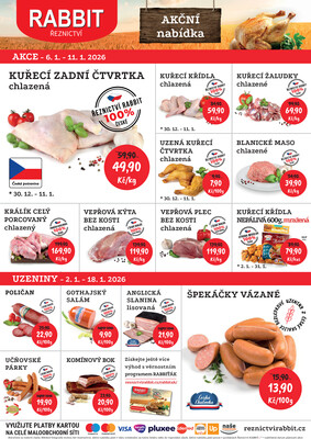 RABBIT řeznictví letáky