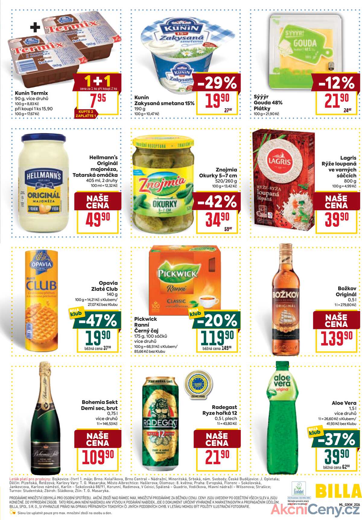 Billa malý leták od 7.1. do 13.1.2026 strana 3