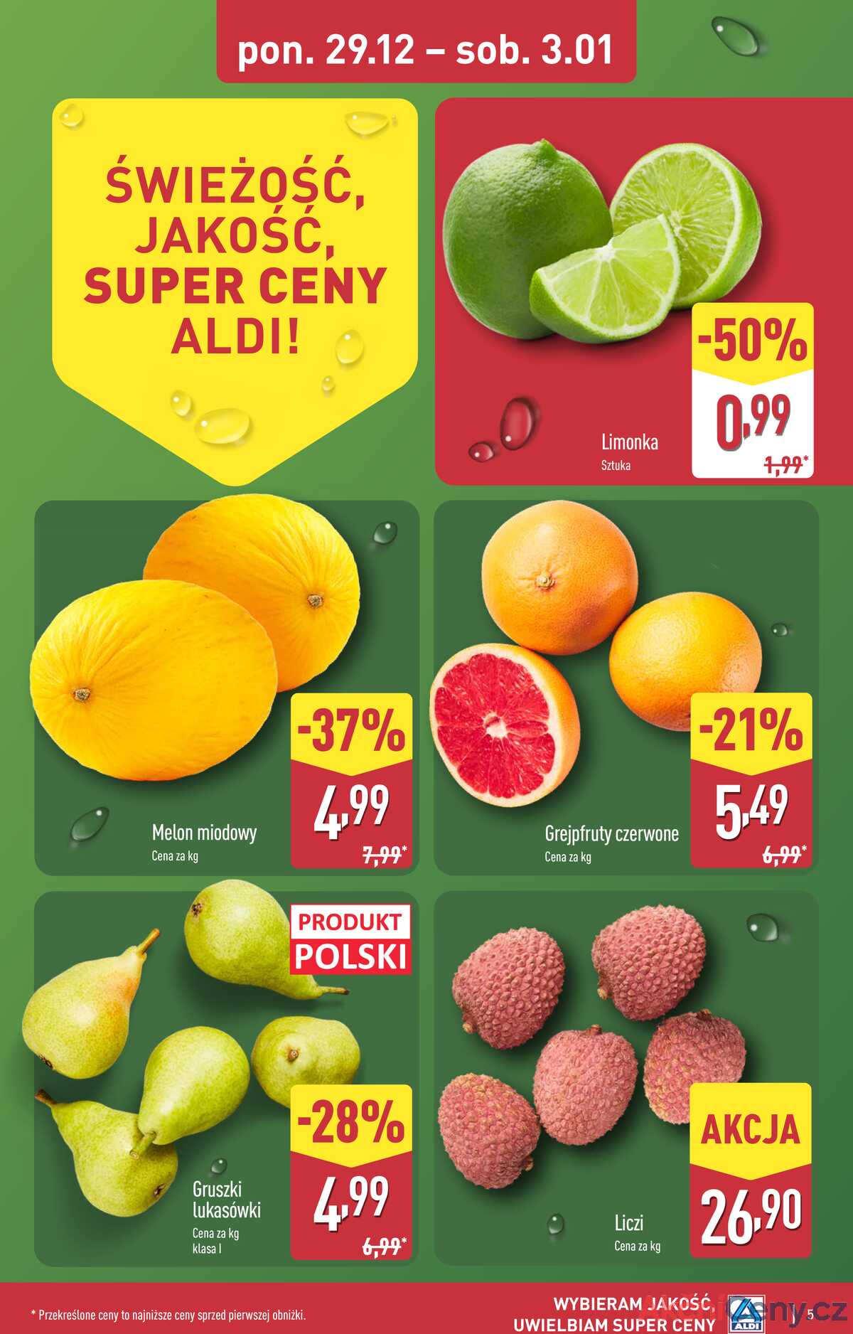Leták Aldi Polsko 29.12.-3.1.2026 - Úplná nabídka strana 5