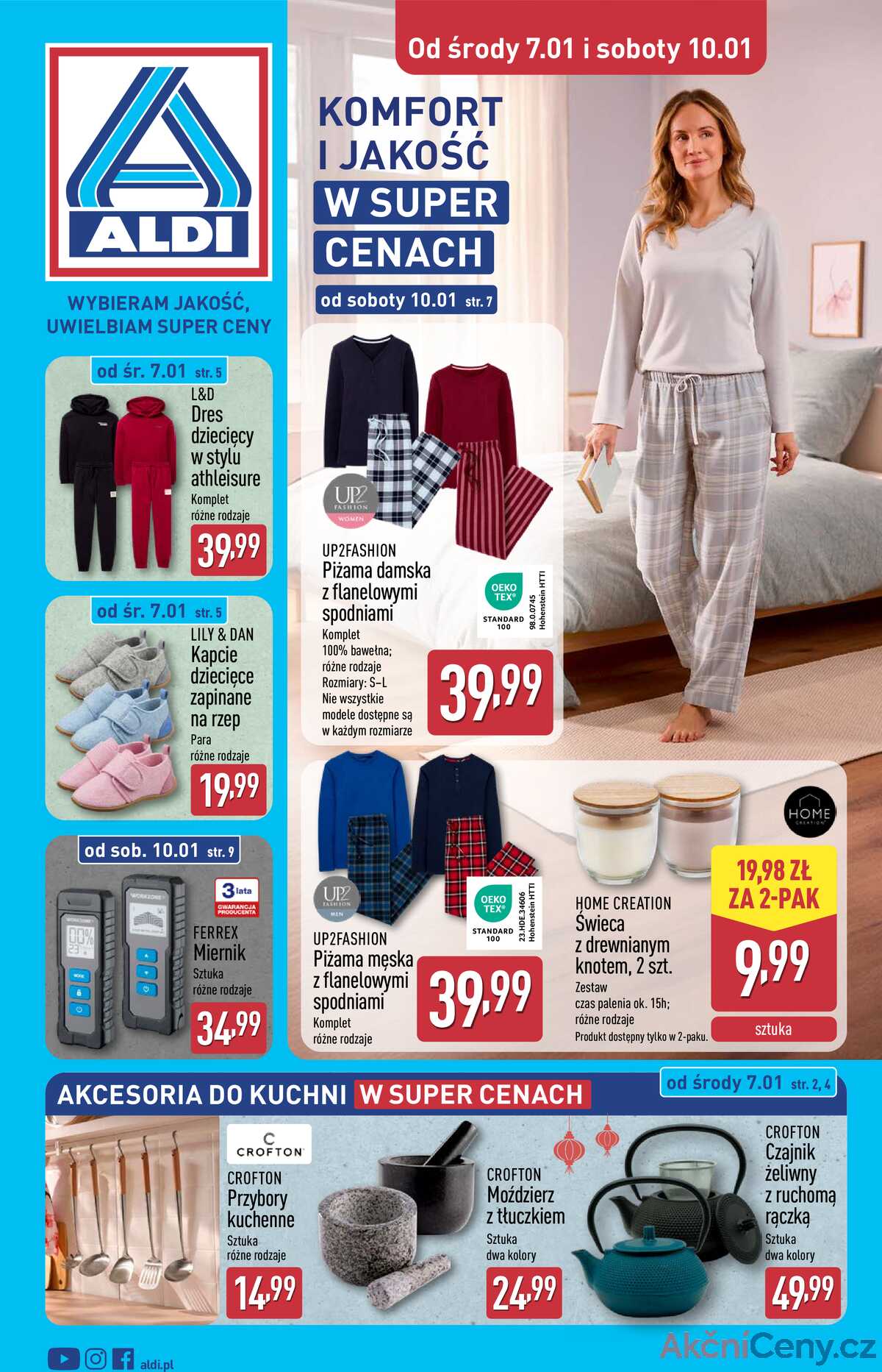 Leták Aldi Polsko 7.1.-10.1.2026 - Průmyslové výrobky a textil strana 1