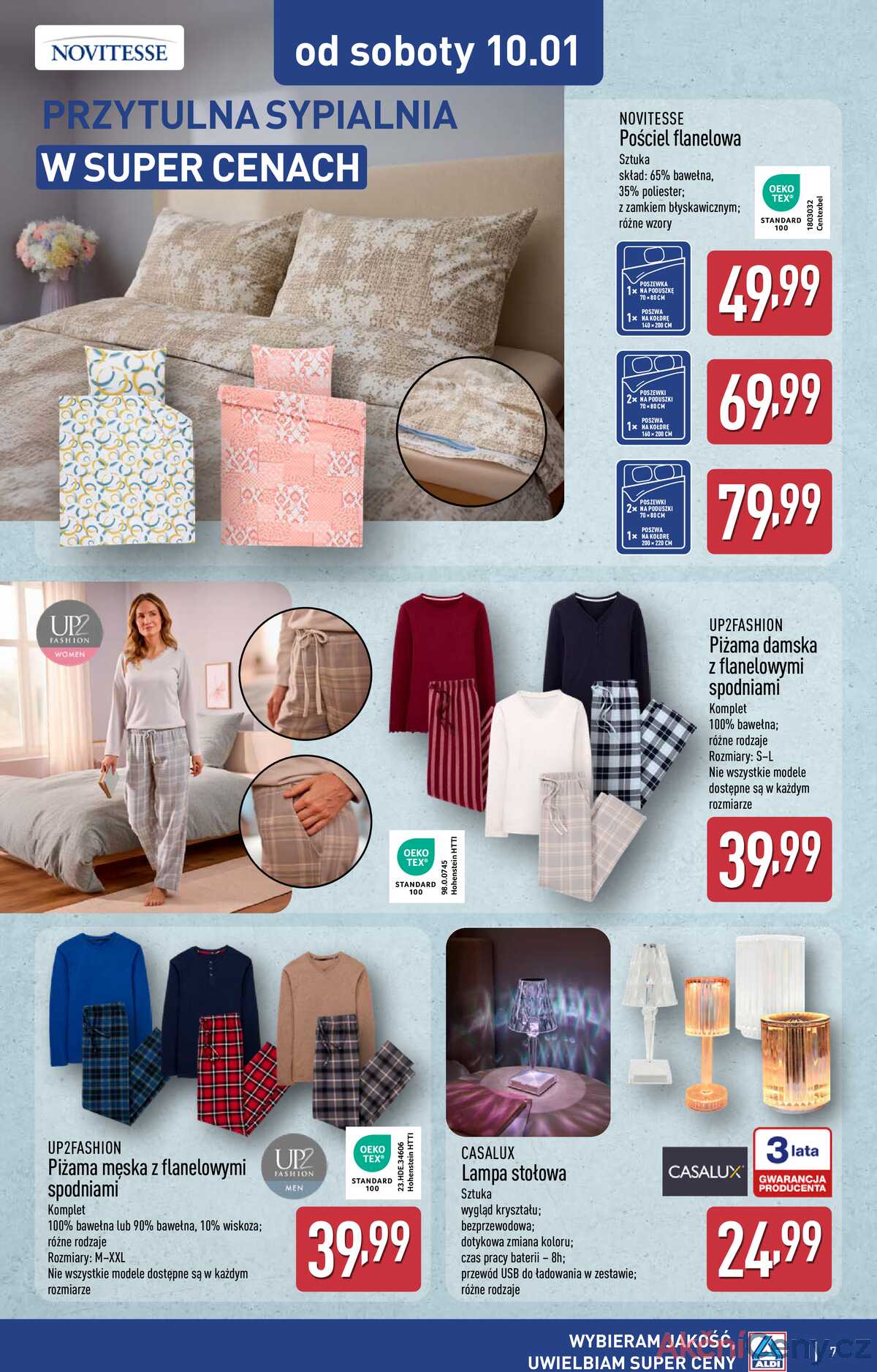 Leták Aldi Polsko 7.1.-10.1.2026 - Průmyslové výrobky a textil strana 7