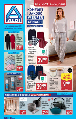 Leták Aldi Polsko 7.1.-10.1.2026 - Průmyslové výrobky a textil