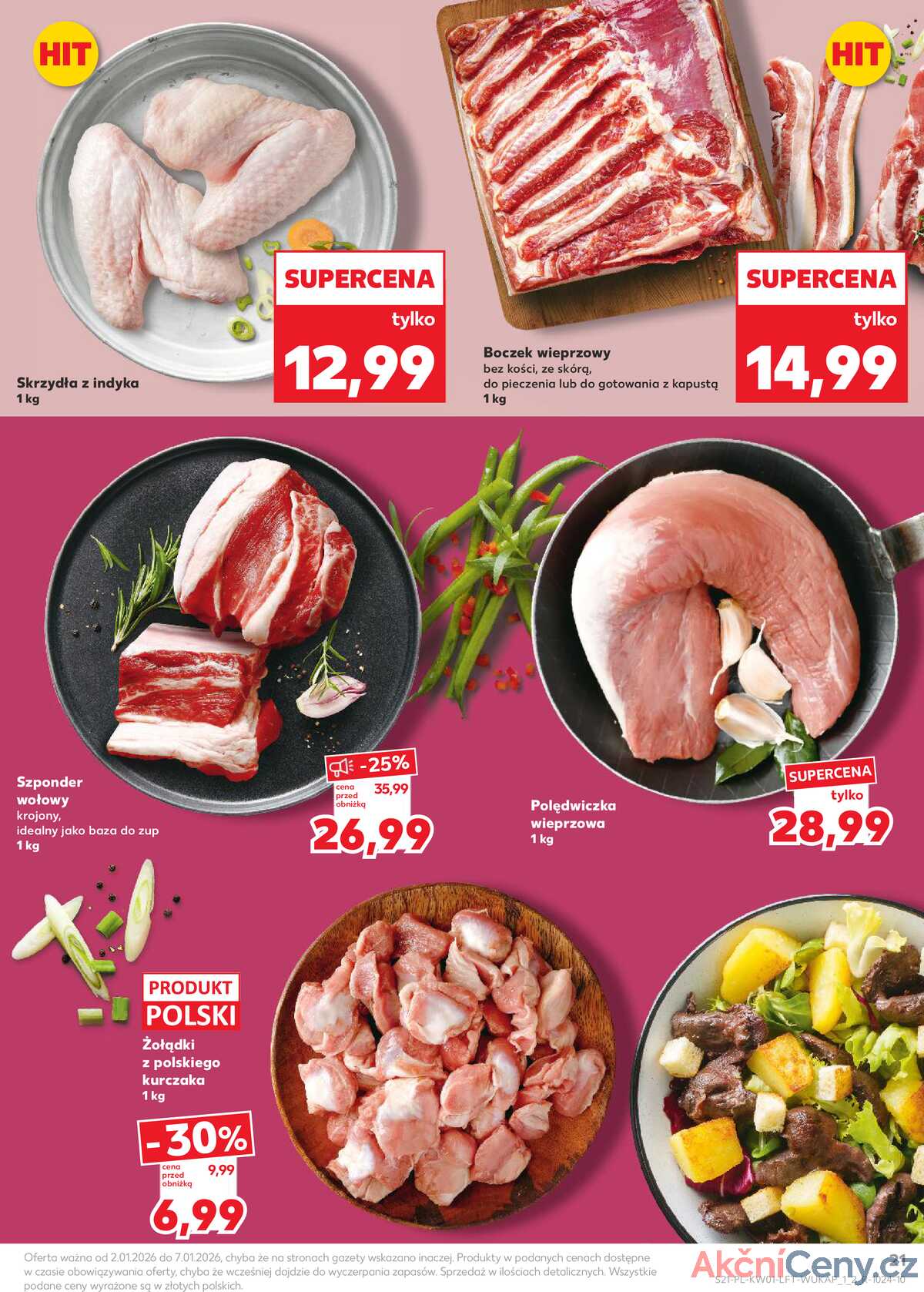 Leták Kaufland Polsko 2.1.-7.1.2026 - Noviny týdne strana 21