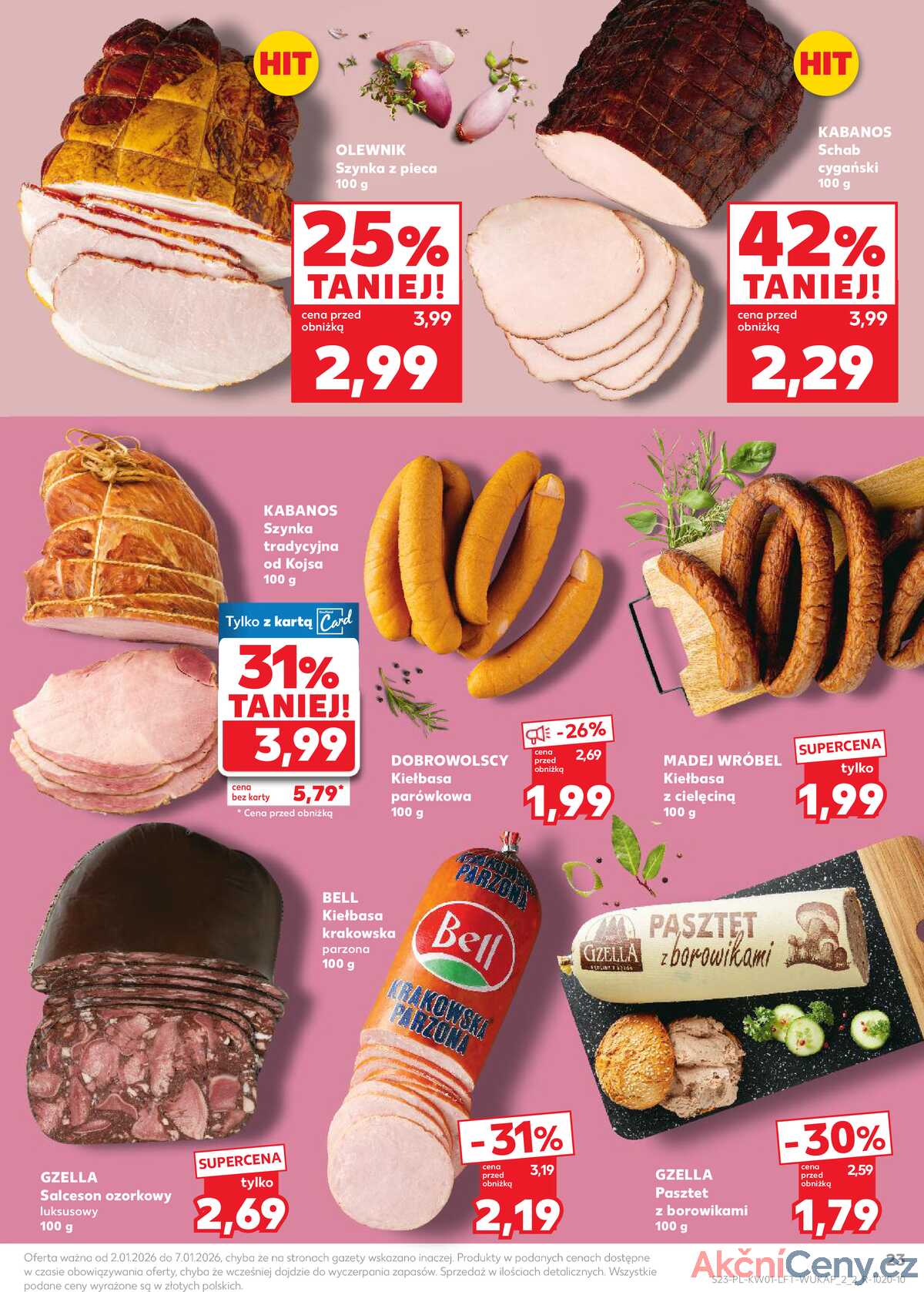 Leták Kaufland Polsko 2.1.-7.1.2026 - Noviny týdne strana 23