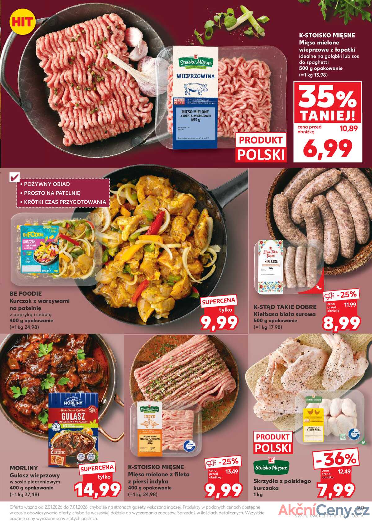 Leták Kaufland Polsko 2.1.-7.1.2026 - Noviny týdne strana 29