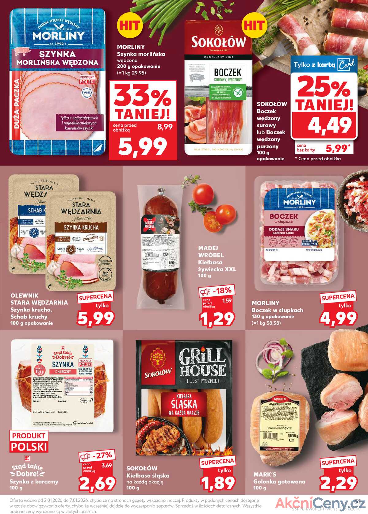 Leták Kaufland Polsko 2.1.-7.1.2026 - Noviny týdne strana 31