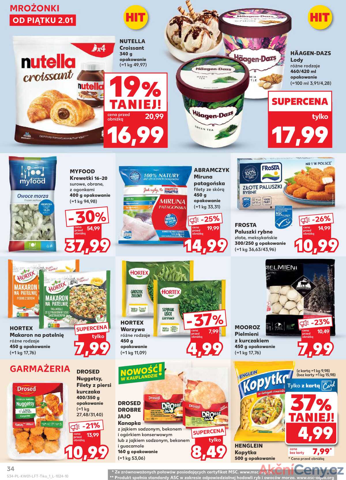 Leták Kaufland Polsko 2.1.-7.1.2026 - Noviny týdne strana 34