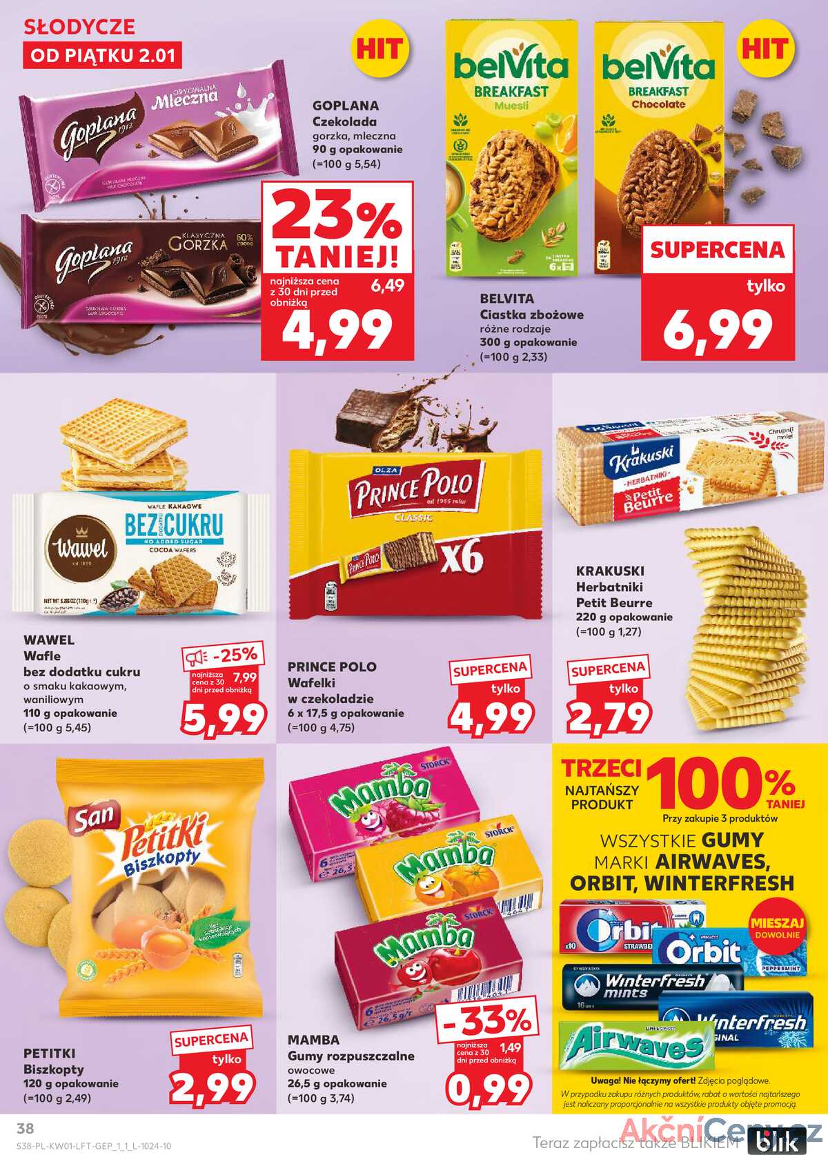Leták Kaufland Polsko 2.1.-7.1.2026 - Noviny týdne strana 38
