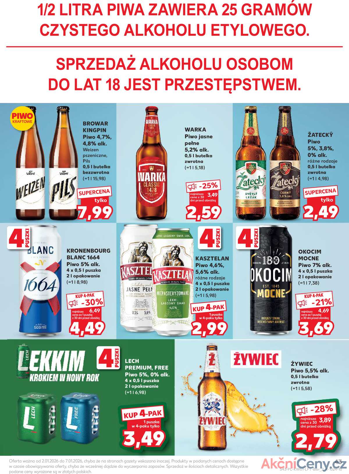Leták Kaufland Polsko 2.1.-7.1.2026 - Noviny týdne strana 43