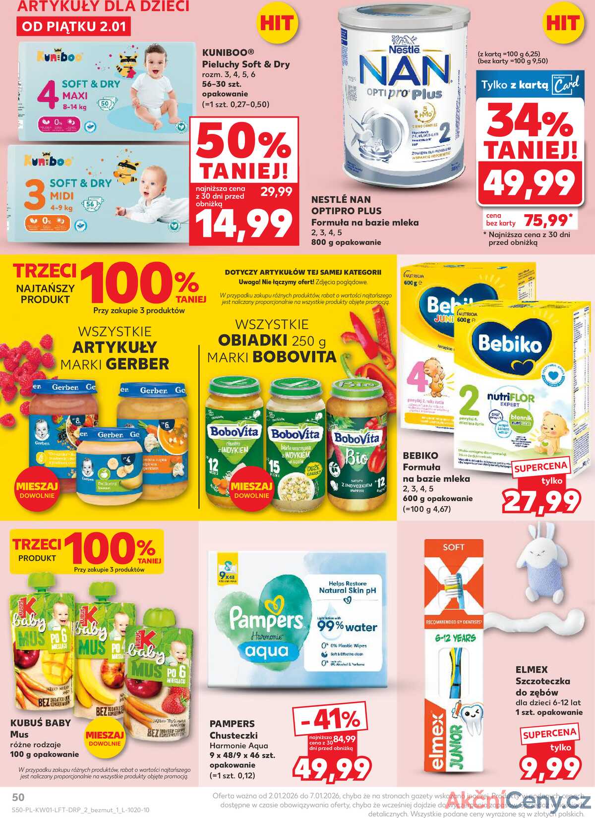 Leták Kaufland Polsko 2.1.-7.1.2026 - Noviny týdne strana 50