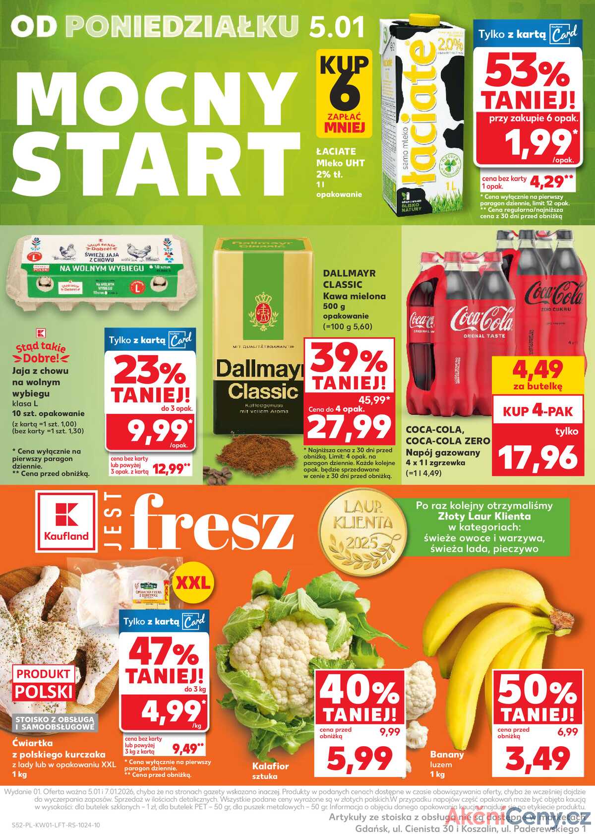 Leták Kaufland Polsko 2.1.-7.1.2026 - Noviny týdne strana 52