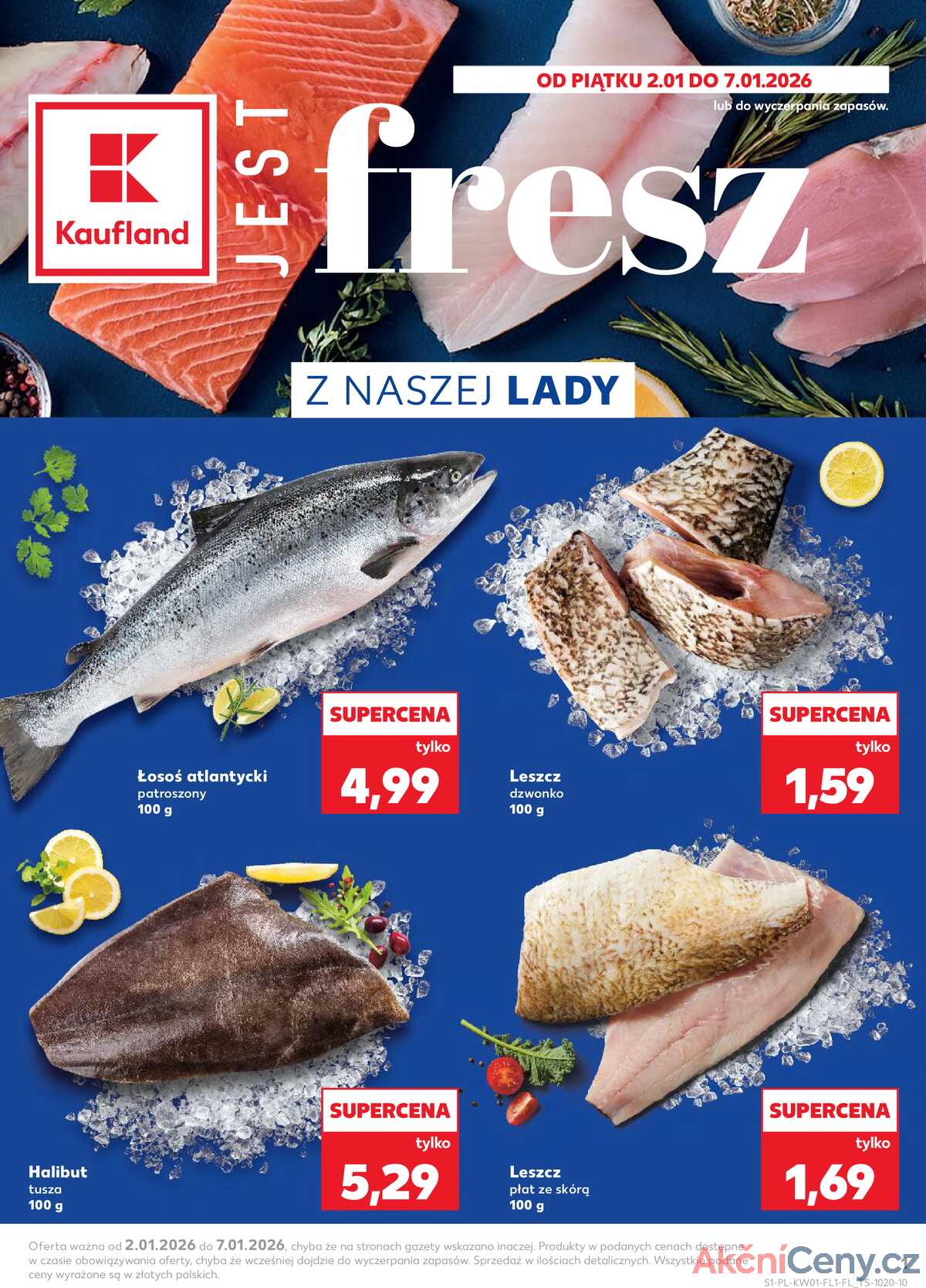 Leták Kaufland Polsko 2.1.-7.1.2026 strana 1
