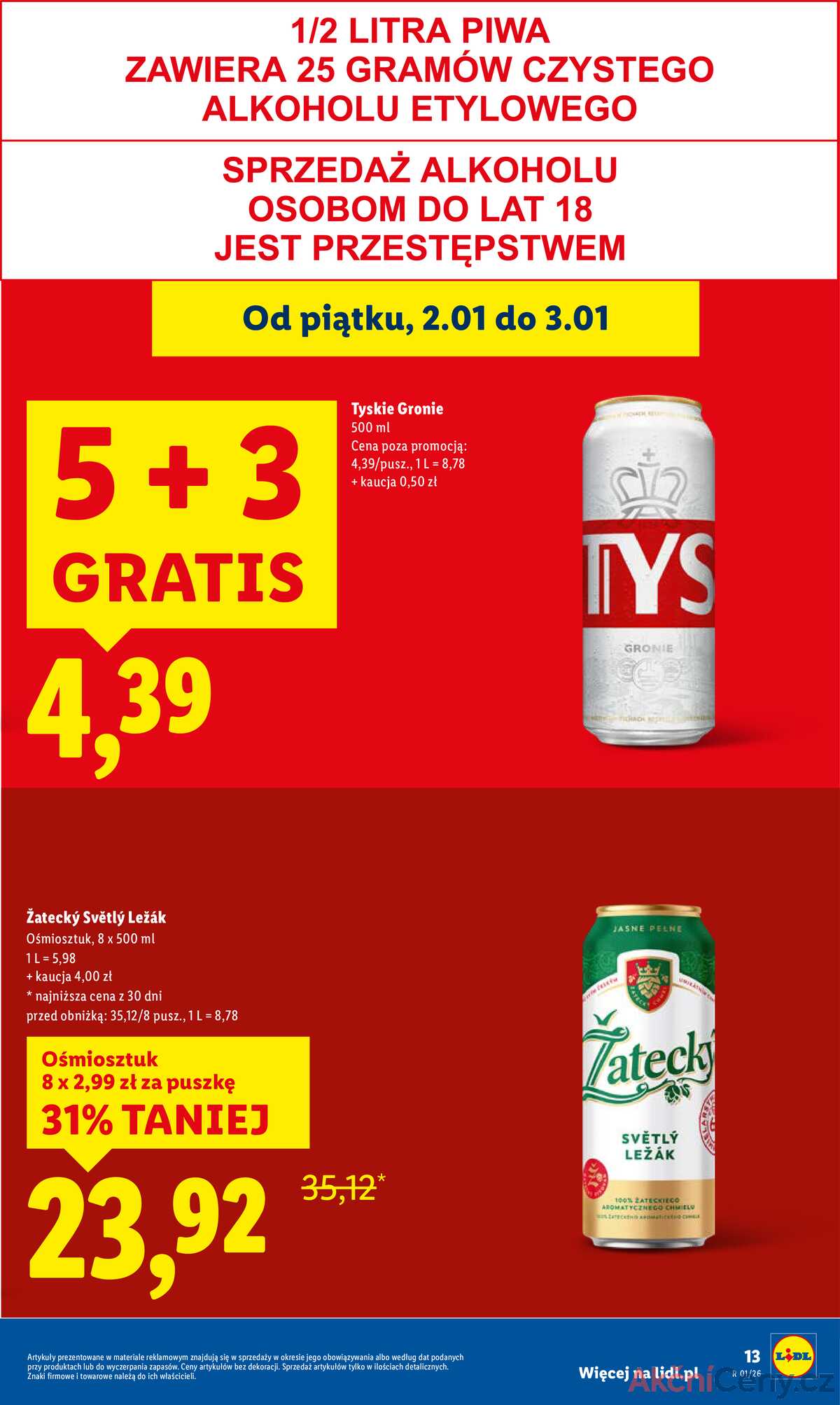 Leták Lidl Polsko 2.1.-3.1.2026 strana 13