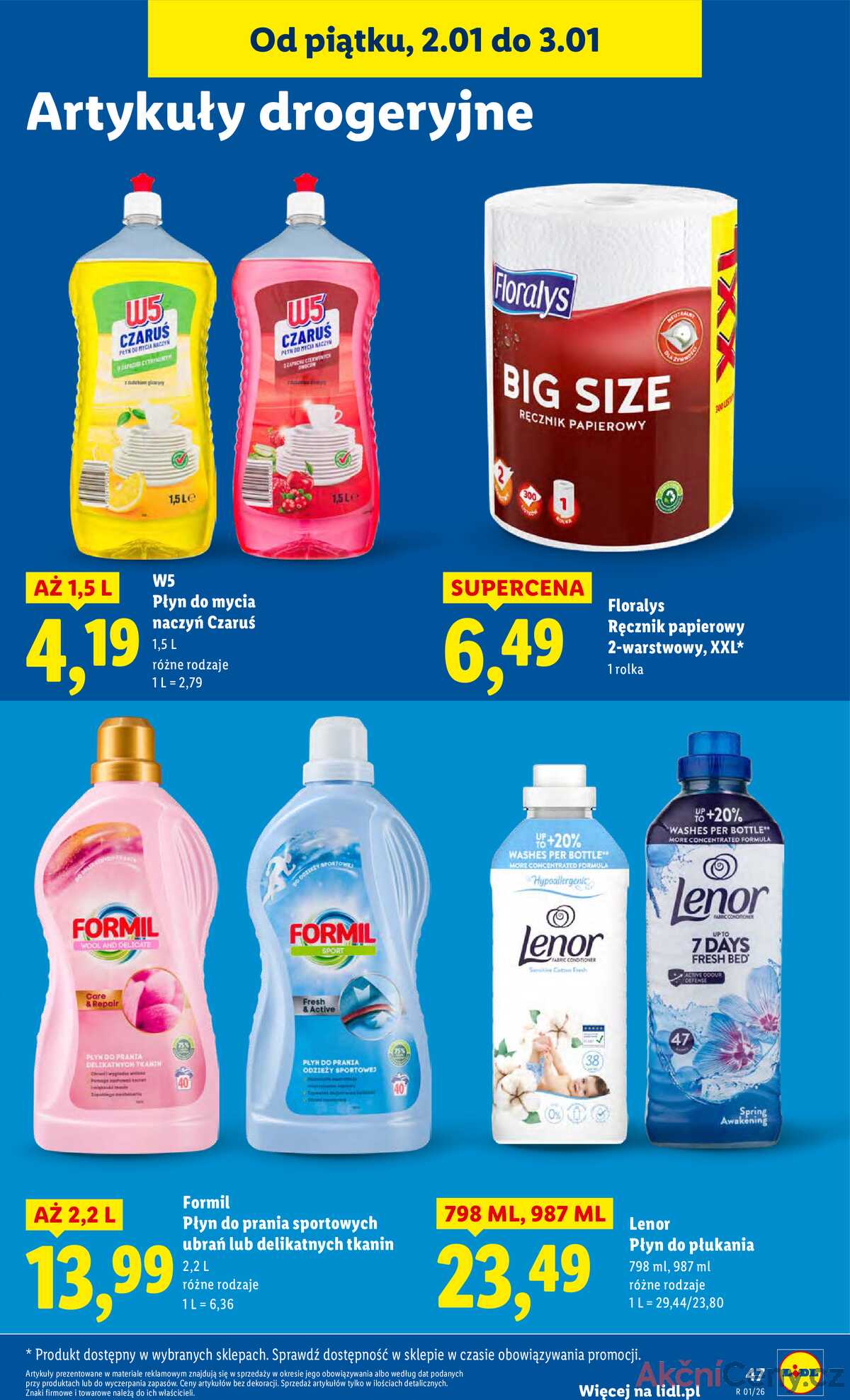 Leták Lidl Polsko 2.1.-3.1.2026 strana 49