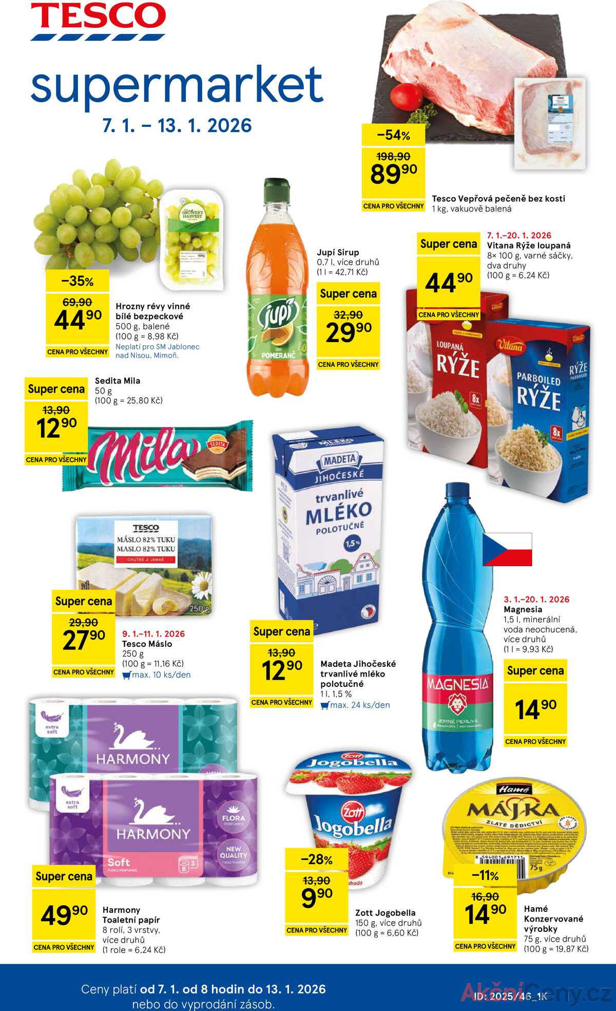 Tesco supermarkety od 7.1. do 13.1.2026 strana 1