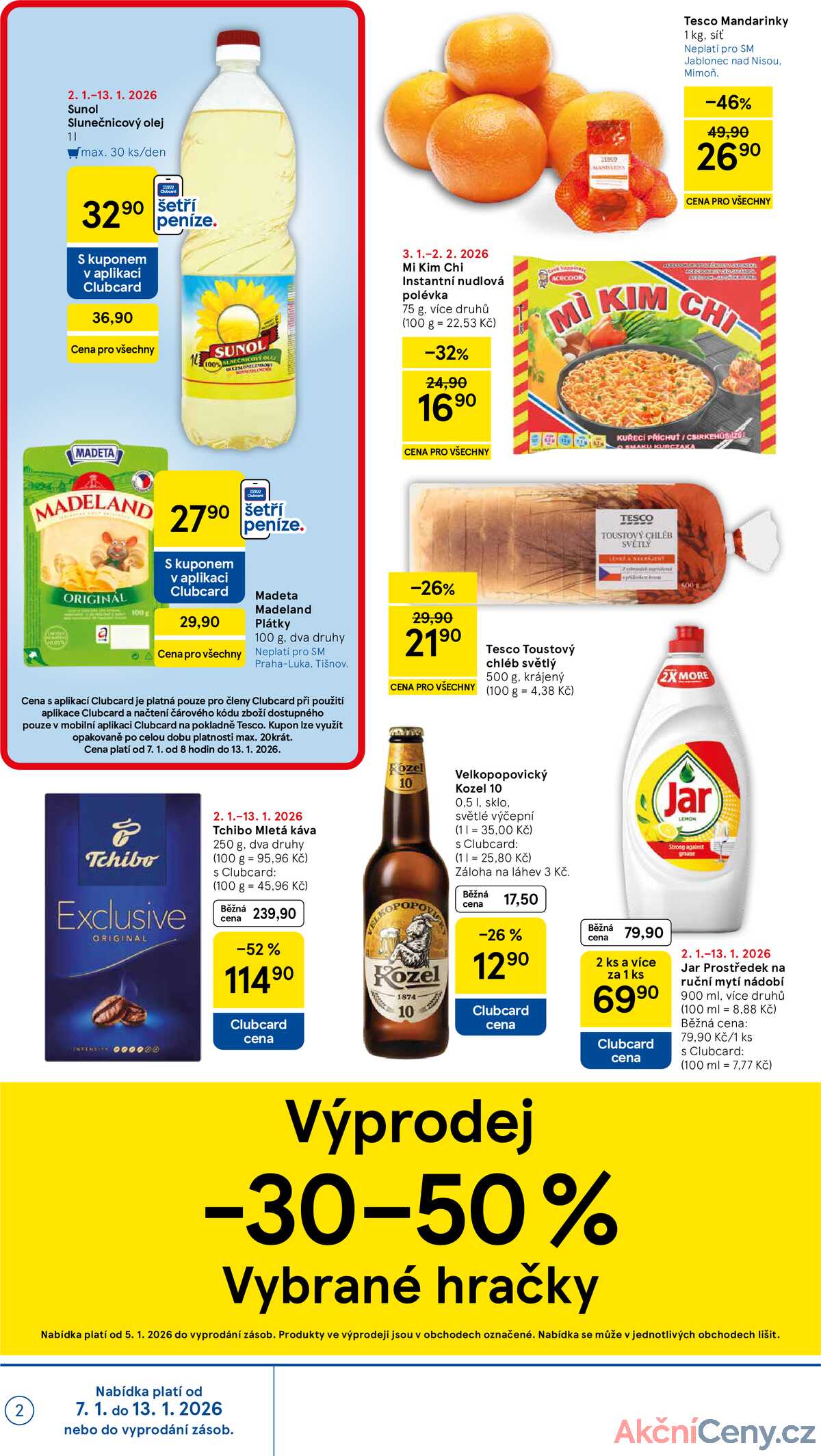 Tesco supermarkety od 7.1. do 13.1.2026 strana 2