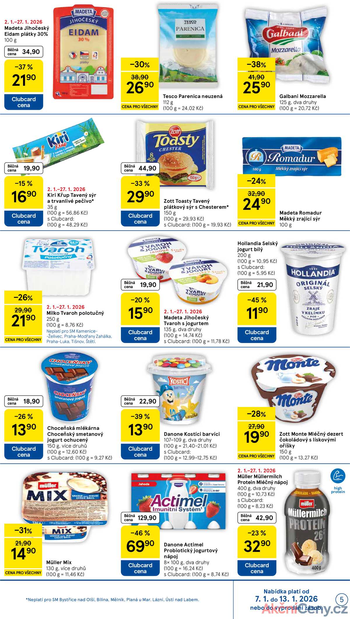 Tesco supermarkety od 7.1. do 13.1.2026 strana 5