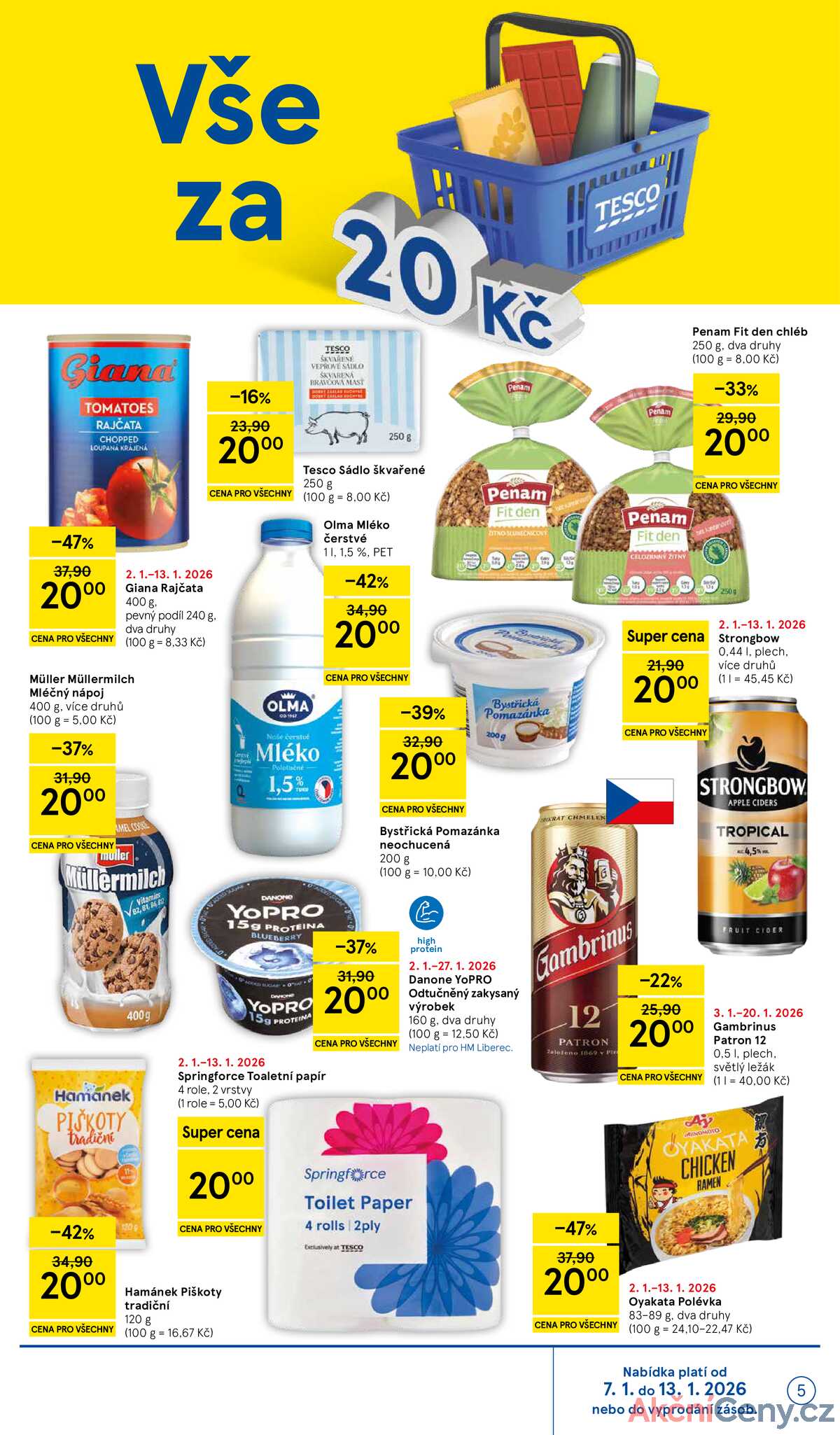 Tesco malé hypermarkety od 7.1. do 13.1.2026 strana 5