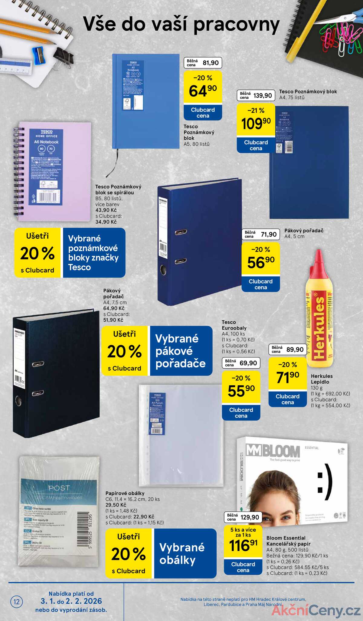 Tesco malé hypermarkety od 7.1. do 13.1.2026 strana 12