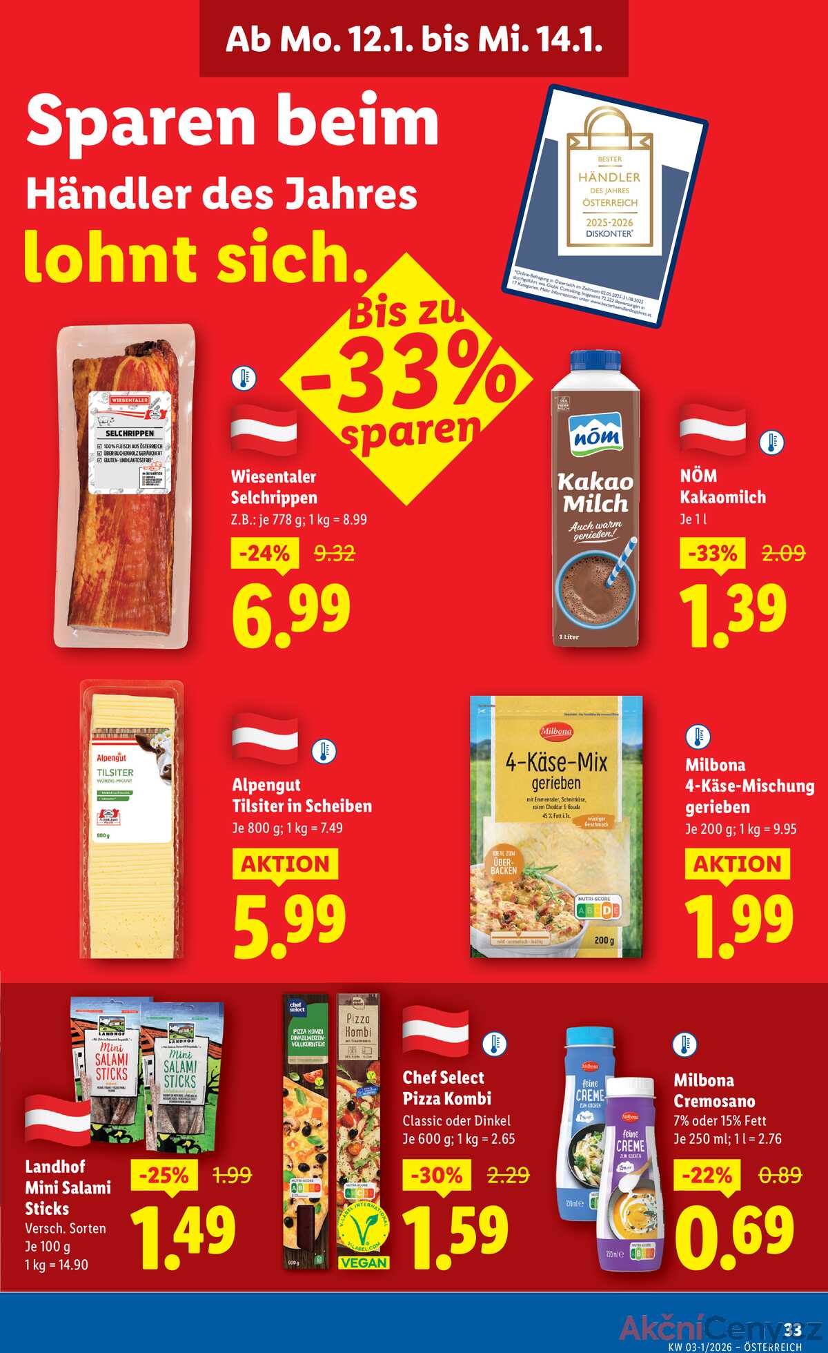 Leták Lidl Rakousko 8.1.-14.1.2026 strana 39