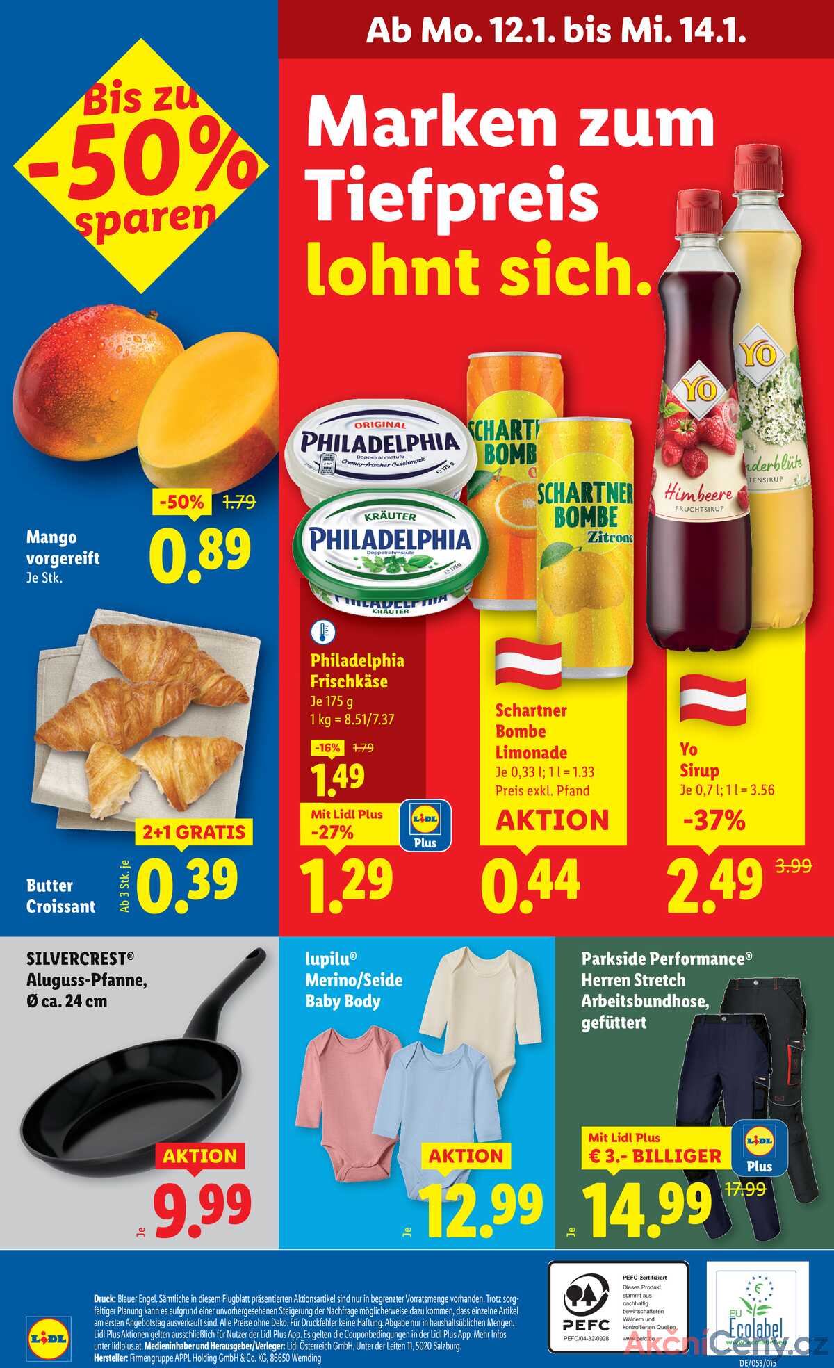 Leták Lidl Rakousko 8.1.-14.1.2026 strana 42