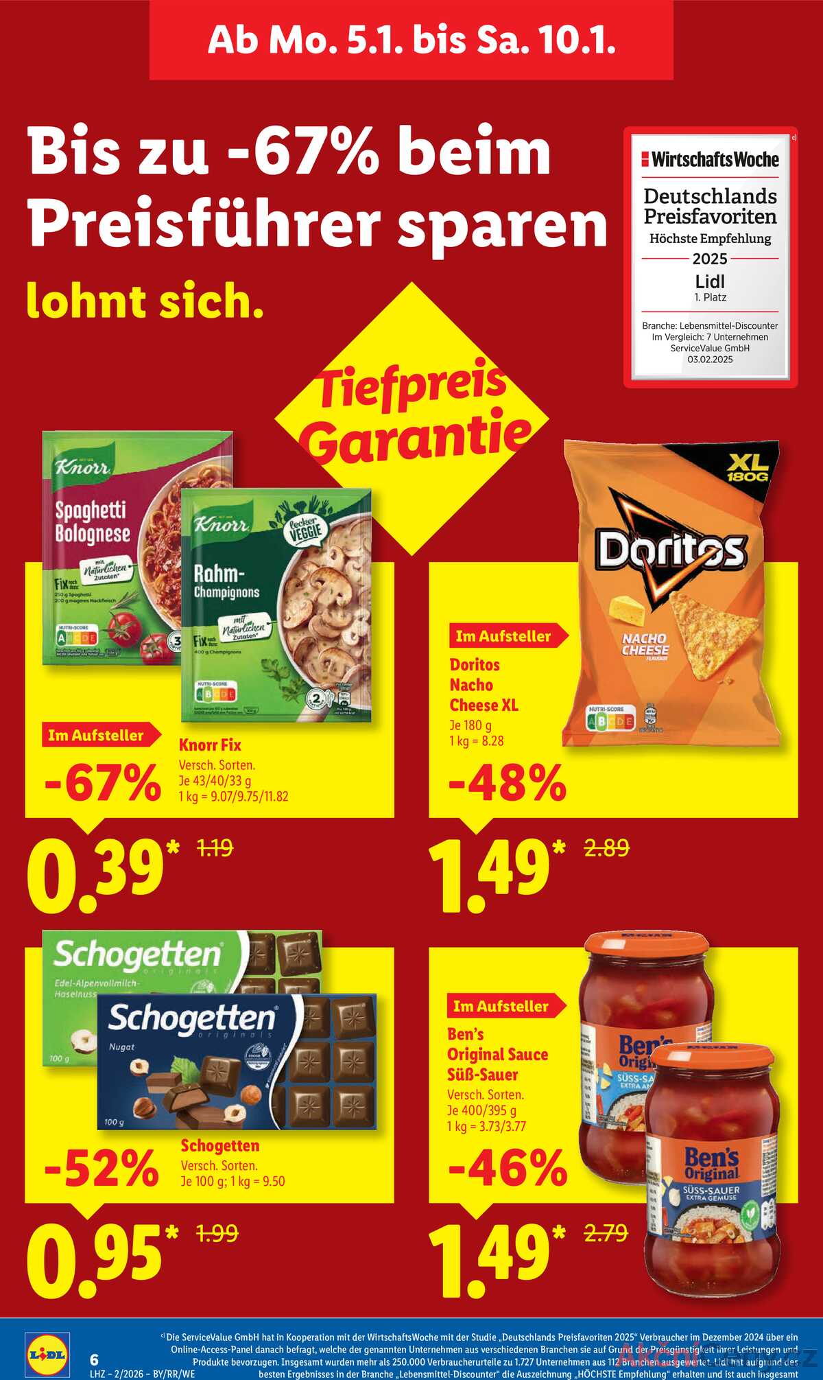 Leták Lidl Německo 5.1.-10.1.2026 strana 12