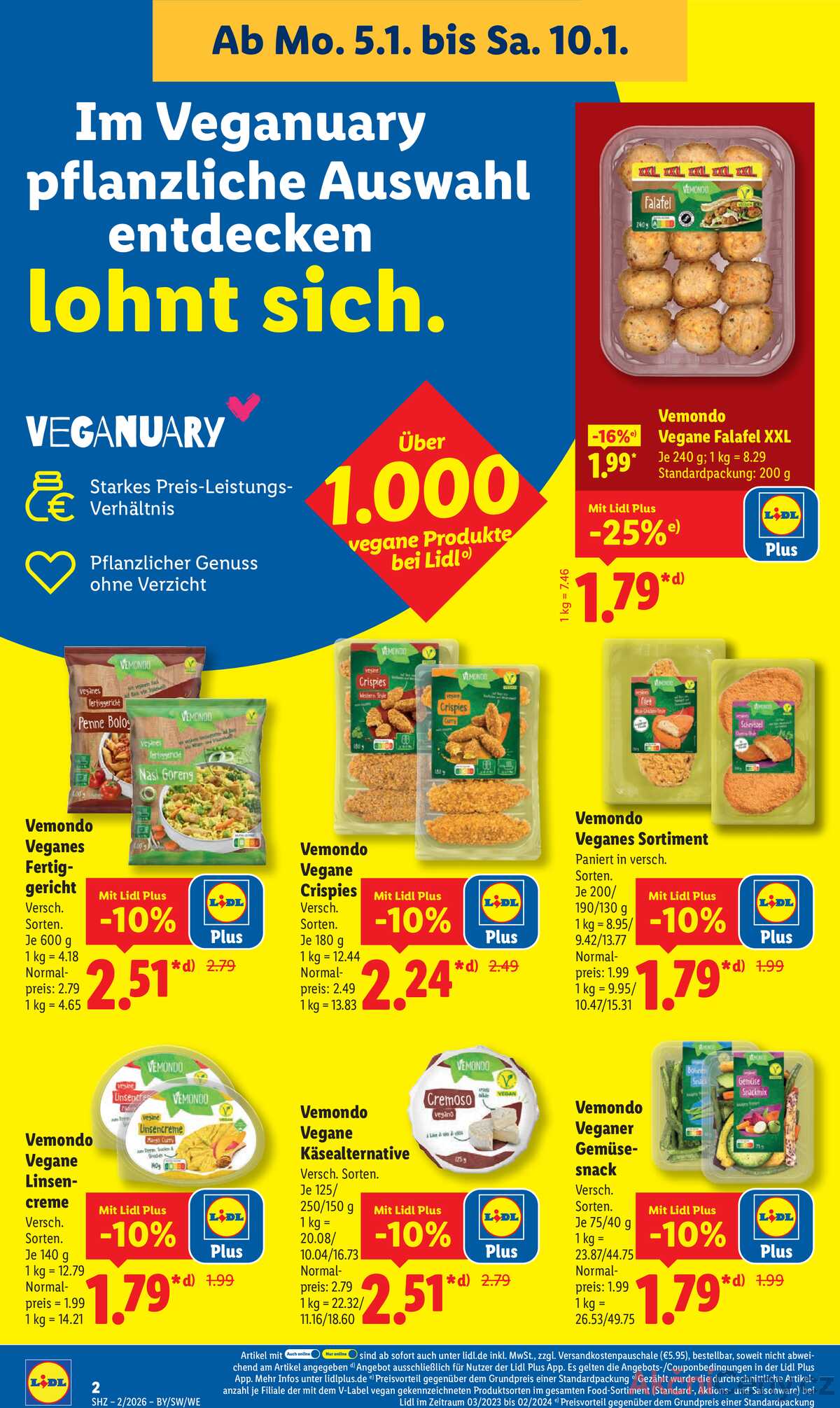 Leták Lidl Německo 5.1.-10.1.2026 strana 2