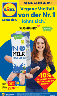 Leták Lidl Německo 5.1.-10.1.2026