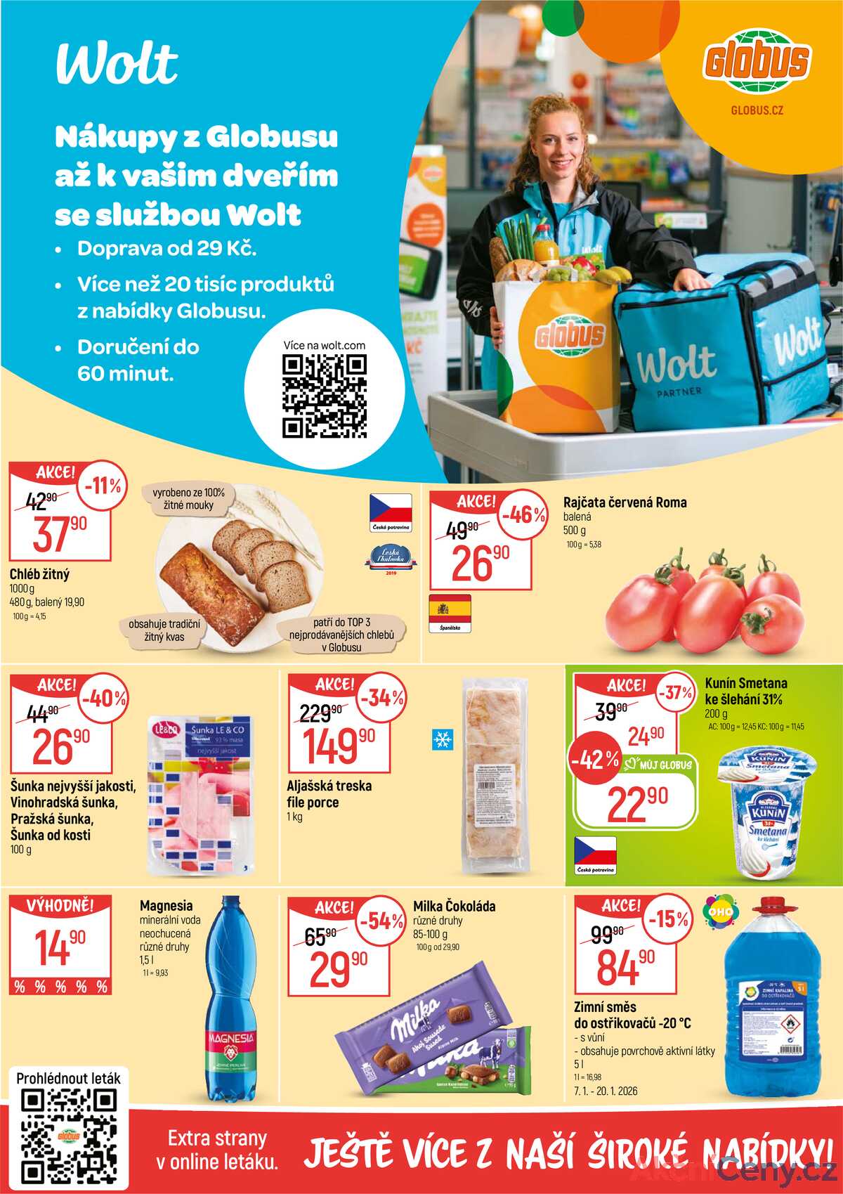 Akční leták Globus 7.1. - 13.1.2026 - Globus Praha - Centrum Černý Most strana 2
