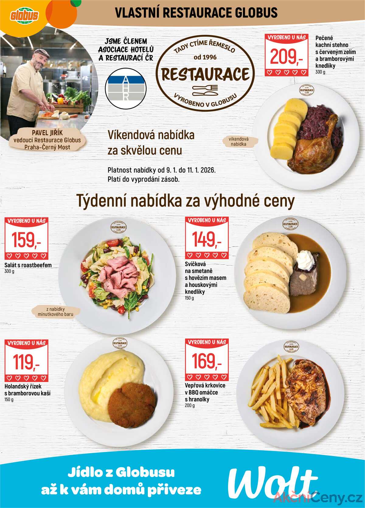 Akční leták Globus 7.1. - 13.1.2026 - Globus Praha - Centrum Černý Most strana 9