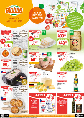 Akční leták Globus 7.1. - 13.1.2026 - Globus Praha - Zličín