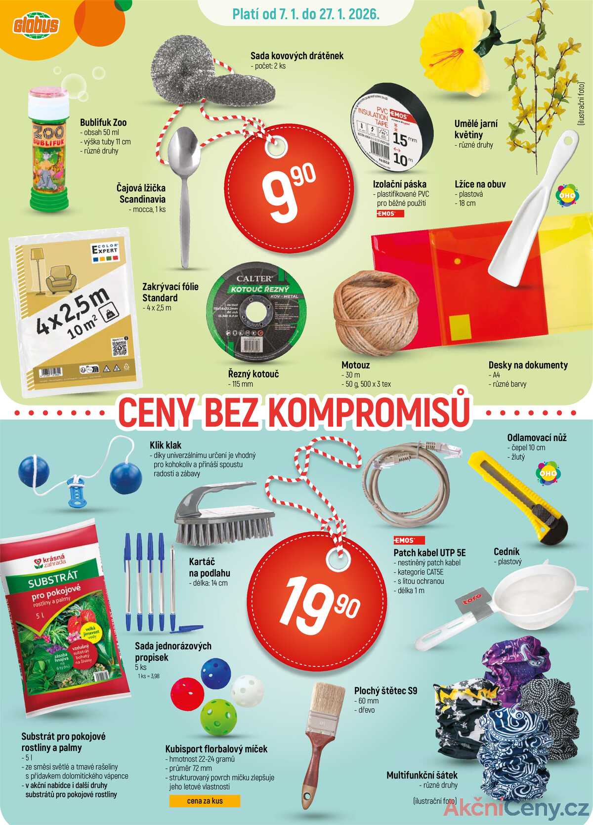 Akční leták Globus 7.1. - 27.1.2026 - Globus Liberec strana 1